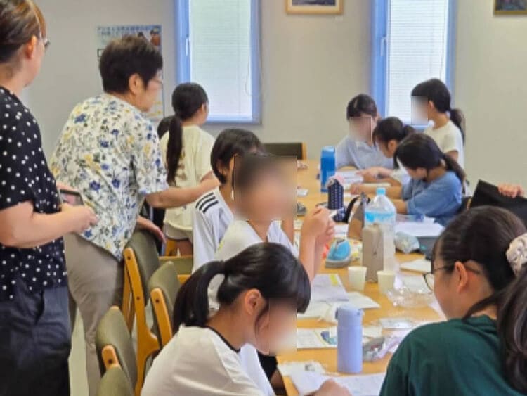 夏休み期間学習支援一時預かり事業の様子