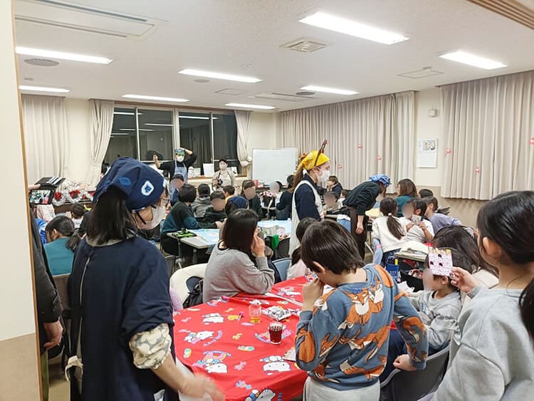 子ども食堂ほうぷけんの様子