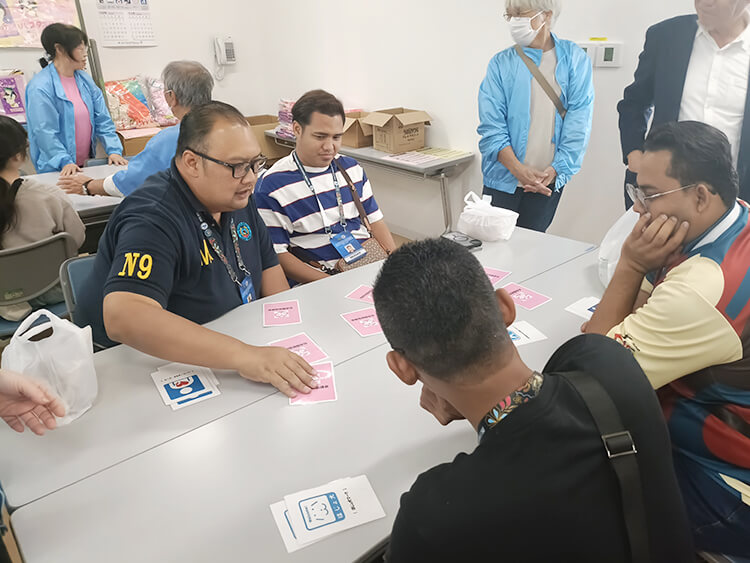 地区文化祭福祉ブースの出展の様子