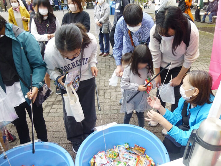 地区イベントでの多世代交流（細谷・上戸祭地区）