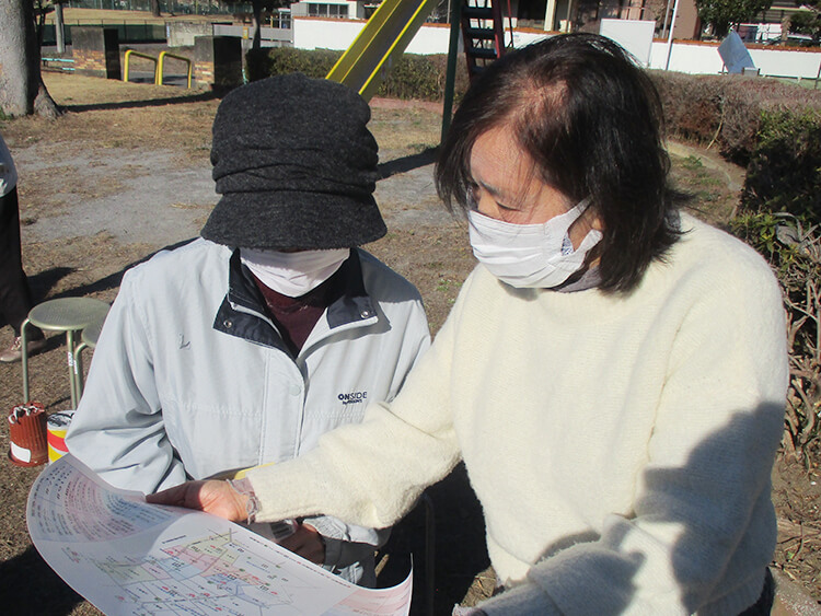 防災マップの作成・配付（陽光地区）